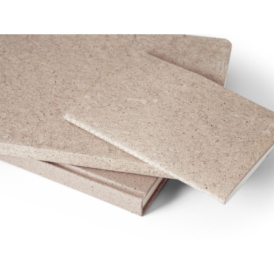 TEAPAD SEMI-RIGID. A5 notepad with semi-rigid cover made from tea leafs waste (65)